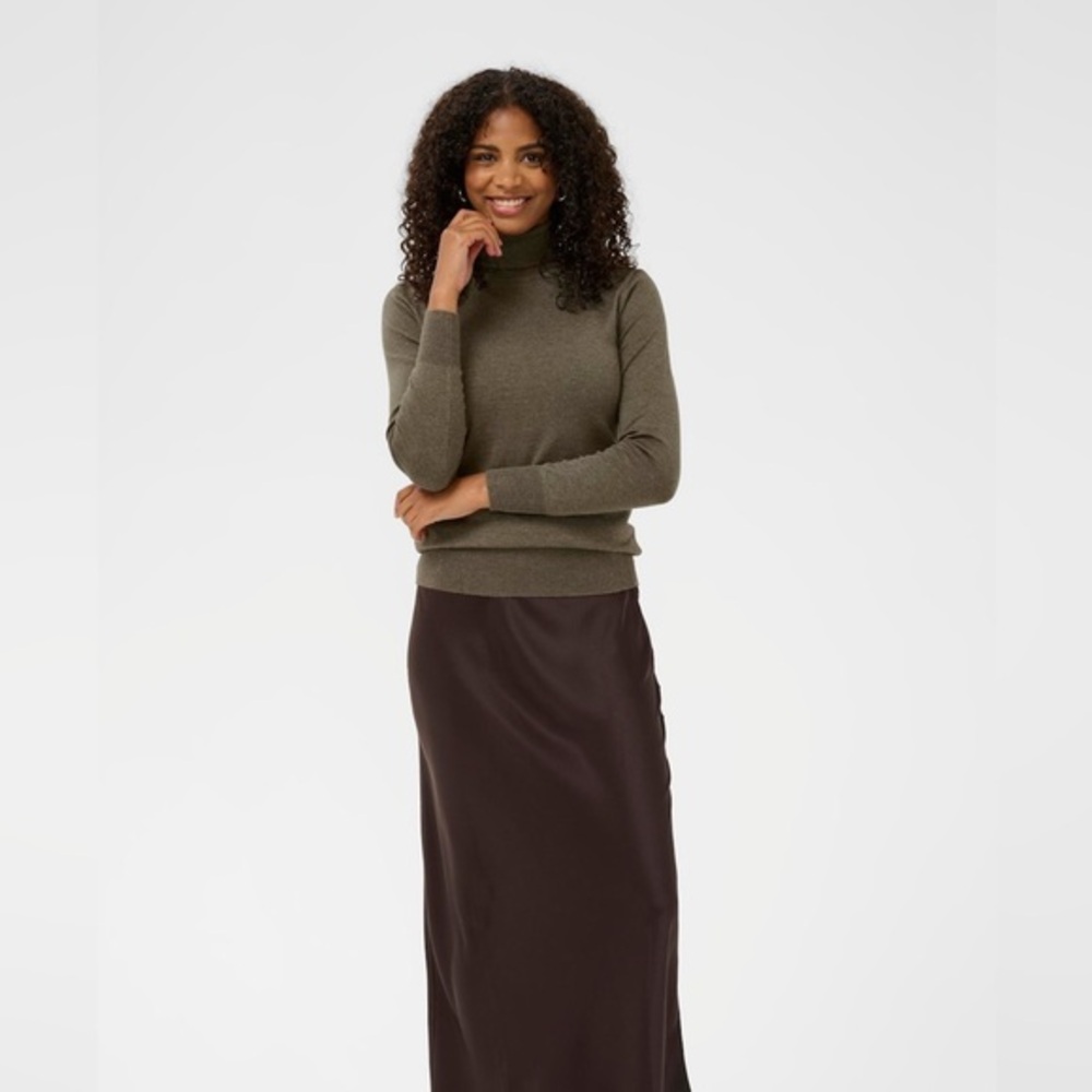 KAFFE Wool Turtleneck Pullover Sweater